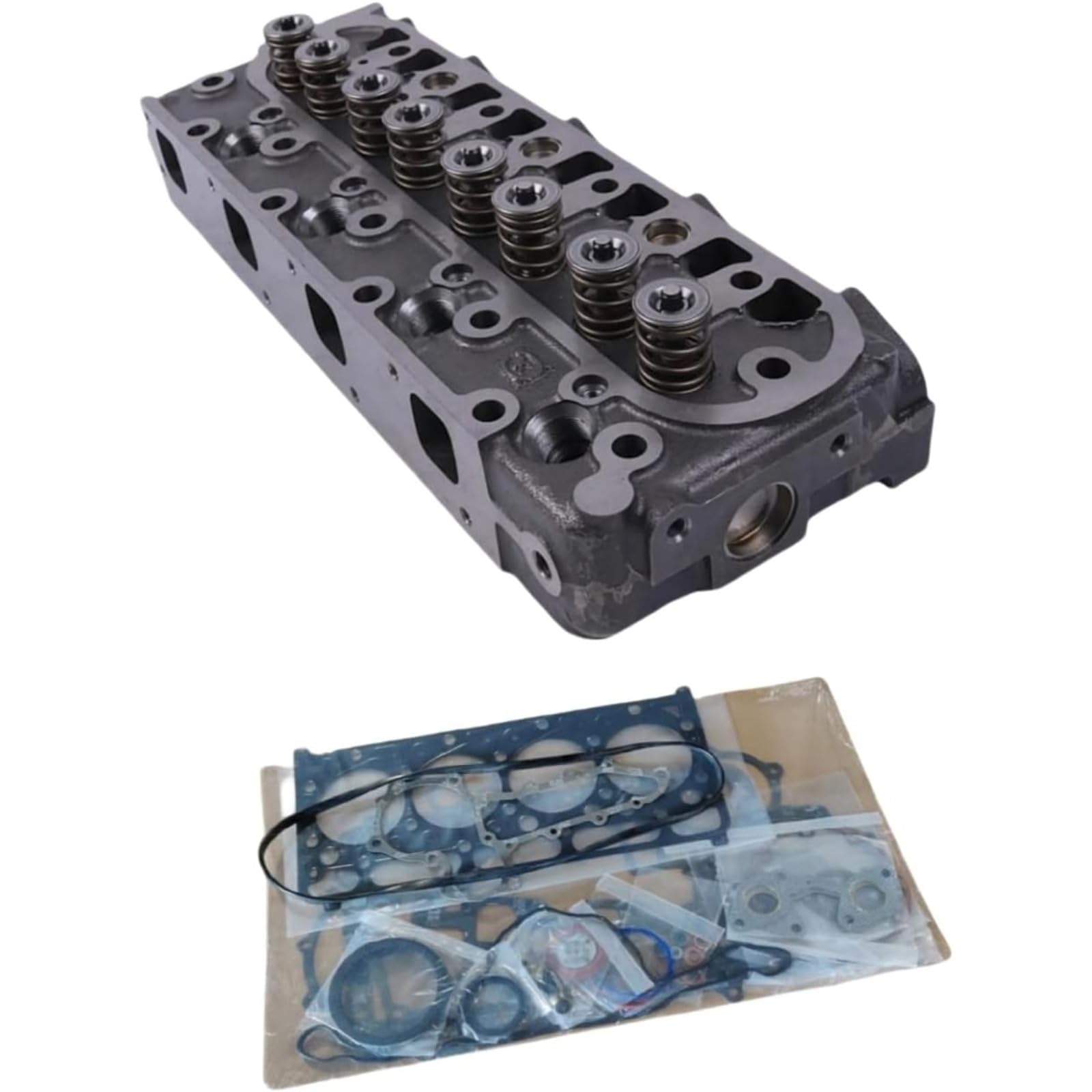 Cylinder Head in-Direct Injection + Full Gasket Kit 16429-0304 6675642 Fits for Kubota V2003 Engine for Bobcat T190 341 337 773 S175 S185