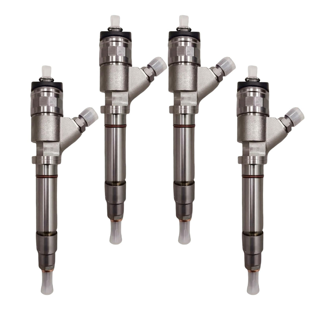 4pcs 97303657 0986435504 0445120027 97780144 Diesel Fuel Injector Fits for GM Chevy 6.6L Duramax LLY Engine Silverado 2500HD 3500 Sierra 2500HD 3500, 2004-2005