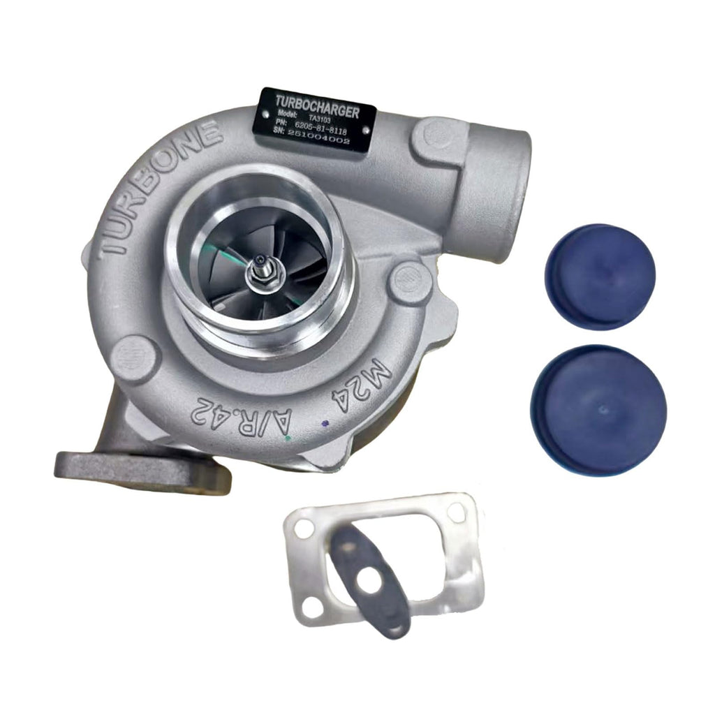 Turbocharger 6205-81-8118 6206-81-8110 17021603 15701 Fits for Komatsu Excavator PC120-5（4D95）PC100-5 HD700-7 (6D31)