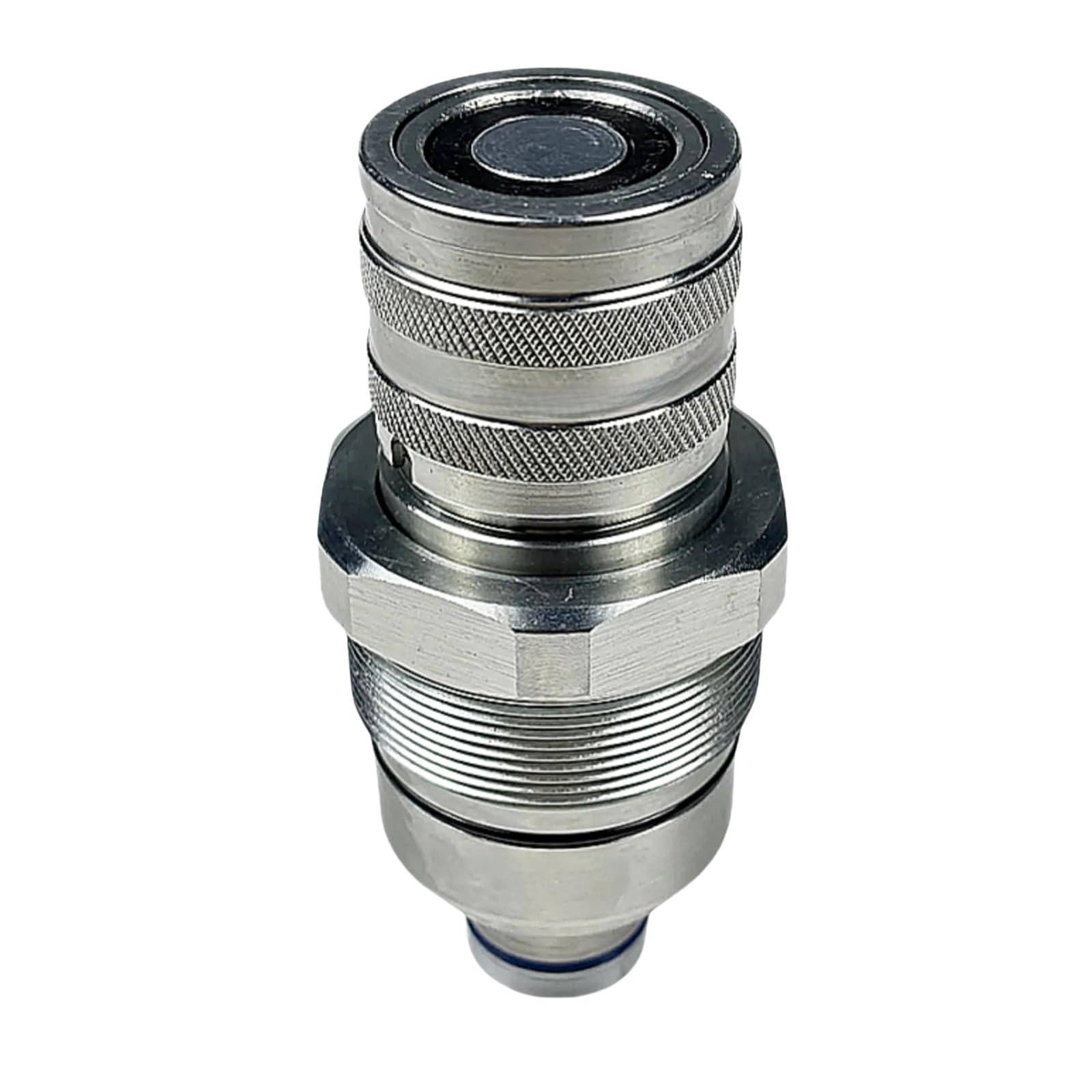 AT406475 7246802 Hydraulic Female Flat Face Quick Connect Coupler 48mm Thread Diameter Hydraulic Coupler Fits for Bobcat John Deere Skid Steer Loader 318E 319E 320E 323E 326E 328E 329E 332E