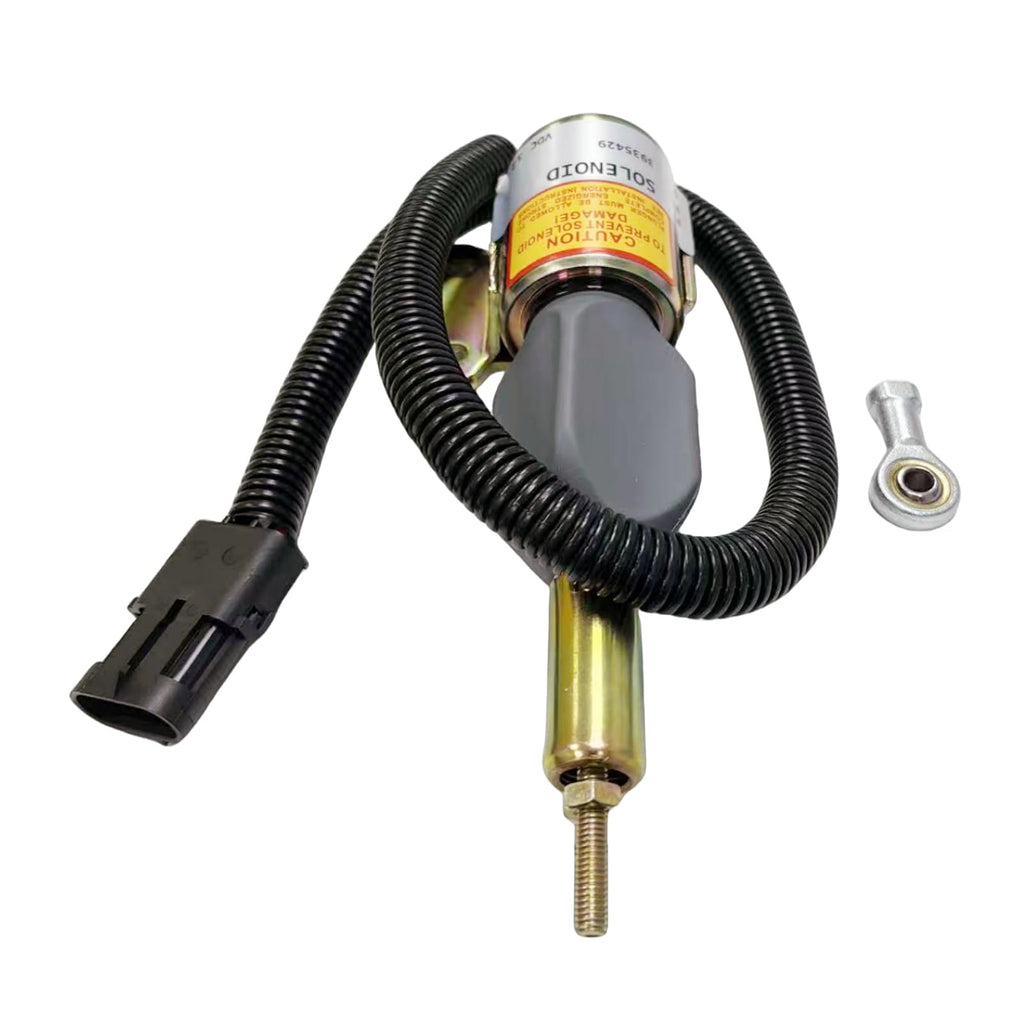 Fuel Shut Off Solenoid 3935429 3935431 3939702 SA-4755-12 SA-4892-12 Replacement for Cummins Engine 6BT 5.9L 12VDC