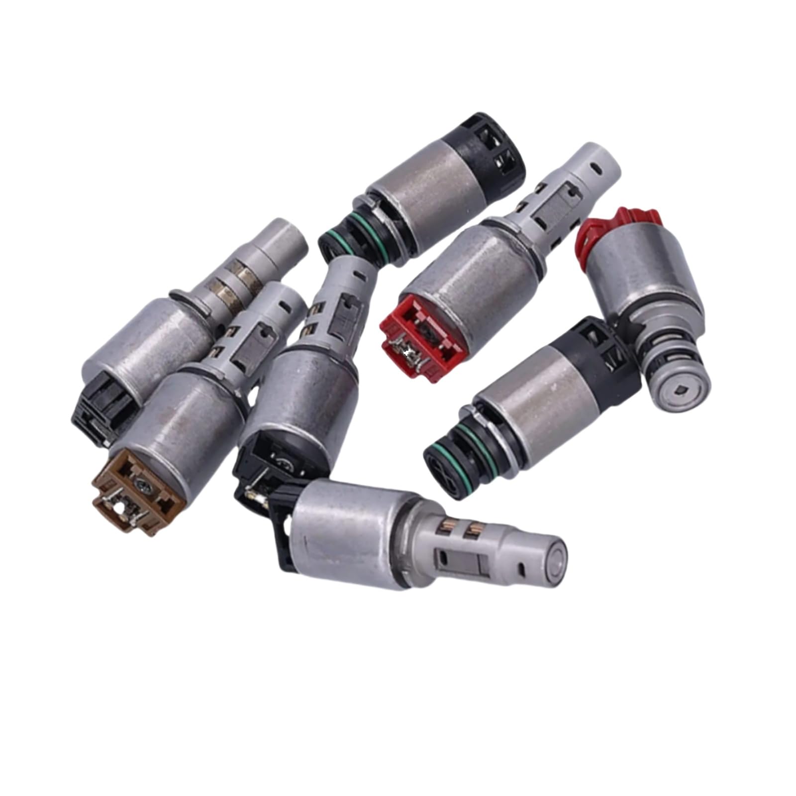 8PCS Transmission Solenoids A6MF1/2 A6LF1/2/3 Automatic Transmission Solenoid Kit 6 Speed Repalcement Fits for Elantra Grandeur Sonata Verna Veracruz Forte Optima Sorento Soul Lotze
