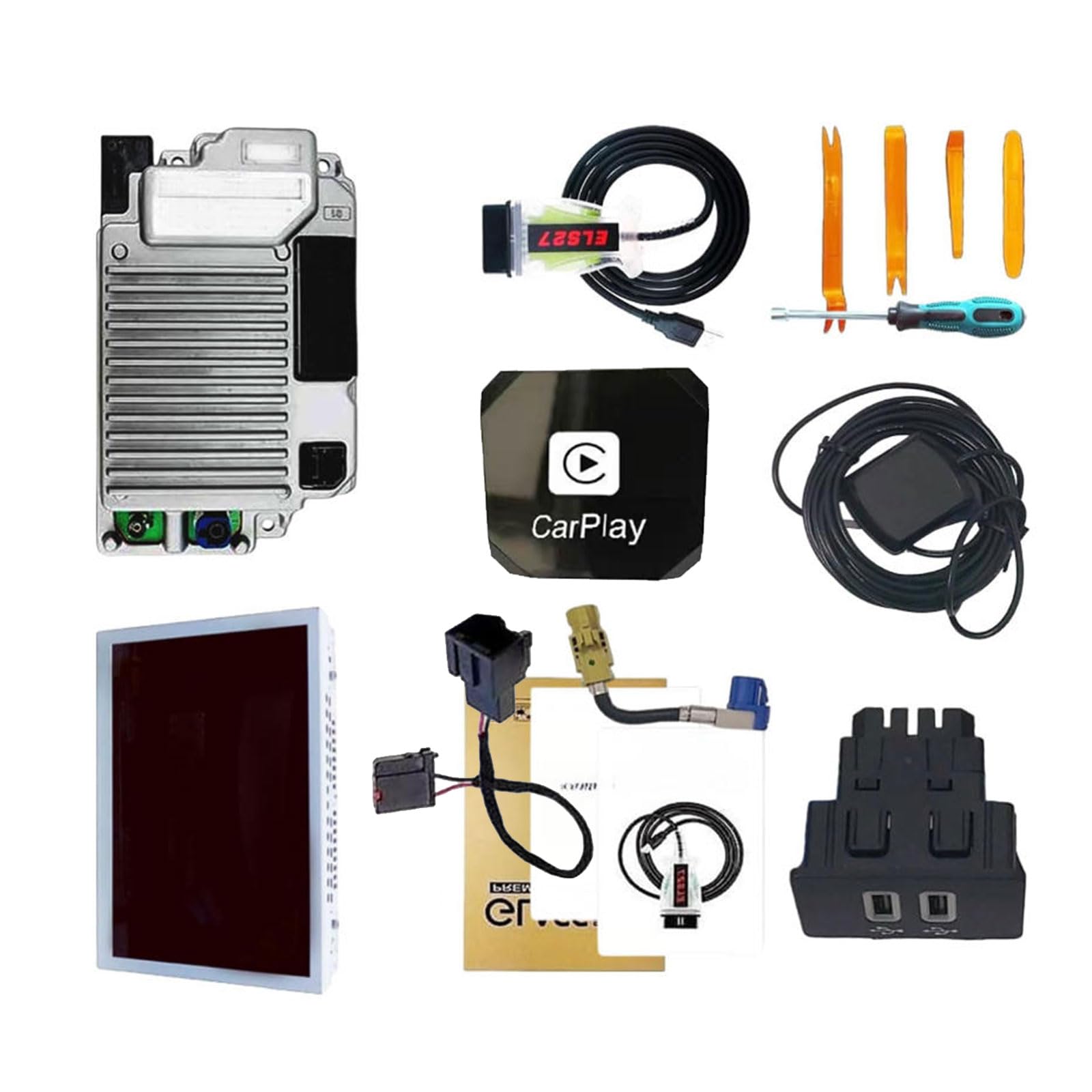 SYNC 2 to SYNC 3 Upgrade Kit Wireless Carplay Explorer Applicable for Ford F150 F250 SYNC 3.4 APIM NA223 with 8" Touchscreen Diplay GPS Navigation(with CarPlay)