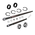 20377-G11 20377-G12 Golf Cart Rear Axle Shaft with Bearing Seal Kit Compatible with EZGO TXT Medalist Electric Models1994-2013 Driver Side and Passenger Side (16 3/4" + 23 7/8" Length)
