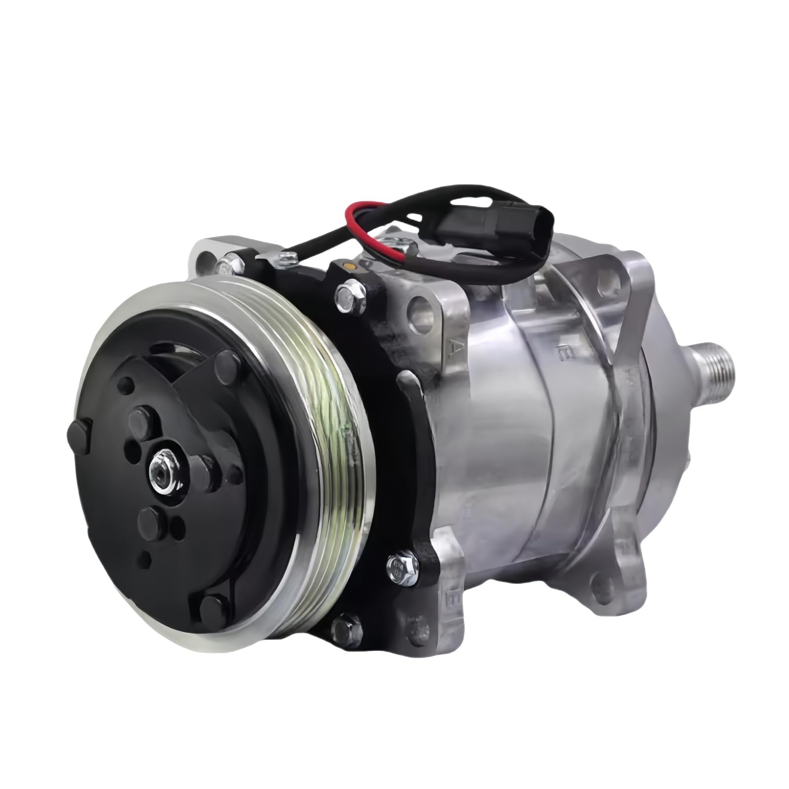 7363374 Air conditioner compressor Compatible with Bobcat S590 S595 E32 E35 E42 E45 E50 S630 S650 E55 E85 S550 S570 T550 T590 T595 T630 T650 QP5H11 1812 4PV 120MM Clutch