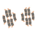 12PCS Front & Rear Brake Pads 06455-MBT-611 Fits for Honda GL1800 Gl 1800 GL1800A  for Goldwing 2001-2017