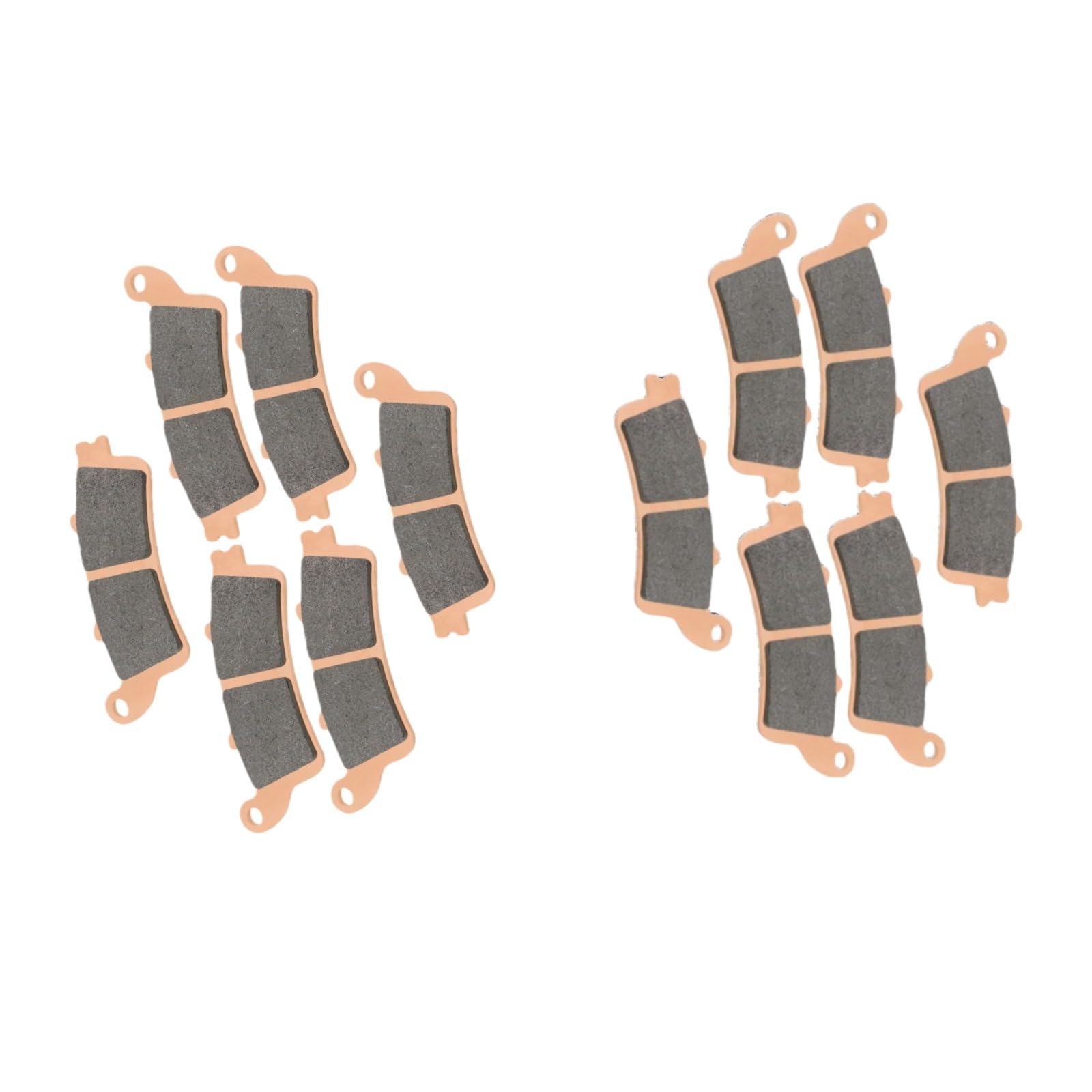 12PCS Front & Rear Brake Pads 06455-MBT-611 Fits for Honda GL1800 Gl 1800 GL1800A  for Goldwing 2001-2017