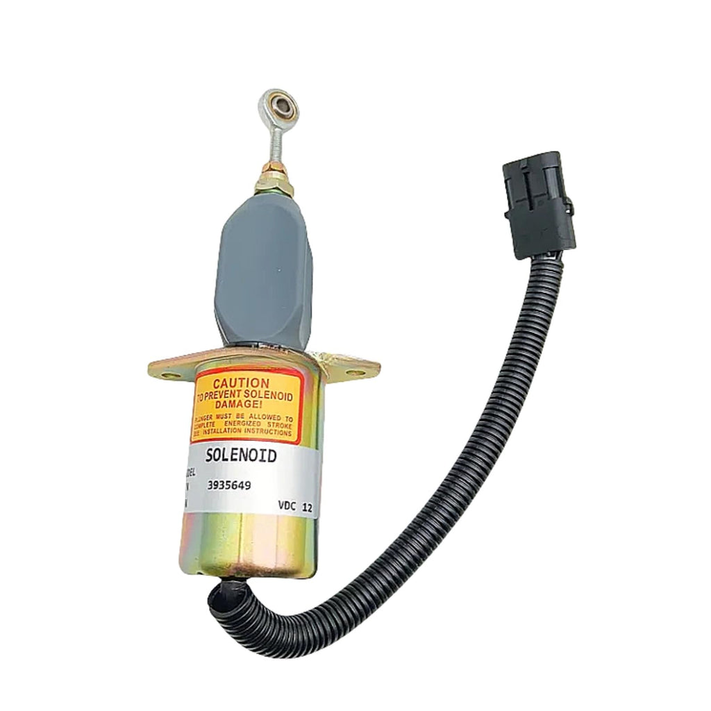 12V Fuel Shut Off Solenoid Valve 3935649 SA-4764-12 Compatible with Cummins 5.9L 8.3L Engines 4B 6B 6C Diesel Engine