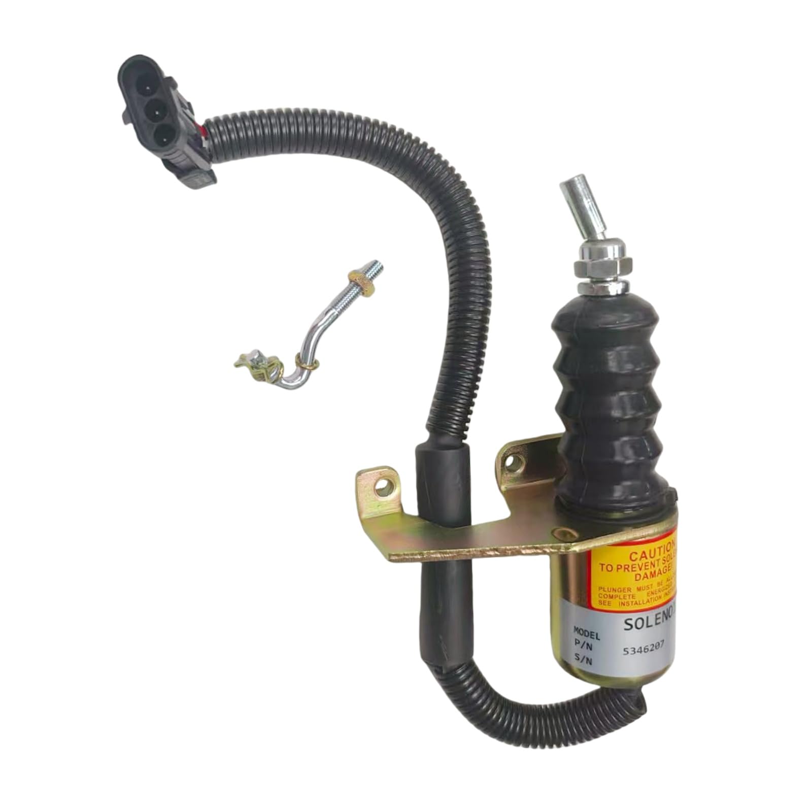 5346207 Fuel Shut Off Valve Solenoid Fits for Cummins Diesel Engine 6CT 24VDC Replace parts