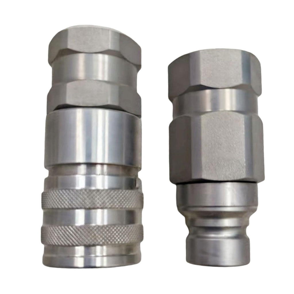 AT312470 KV14216 Hydraulic Male Female Flat Face Coupler Kit Compatible with John Deere 110 240 250 260 270 315 317 320 325 328 332 244J 304J 310G 310SG 315SG 318D 320D 324J 325K 410G 710G
