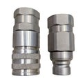 AT312470 KV14216 Hydraulic Male Female Flat Face Coupler Kit Compatible with John Deere 110 240 250 260 270 315 317 320 325 328 332 244J 304J 310G 310SG 315SG 318D 320D 324J 325K 410G 710G