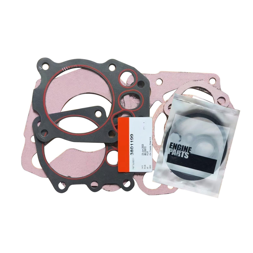 Oil cooler Gasket Set 3801199 Compatible with Cummins NT855 NTA855 Diesel Engine