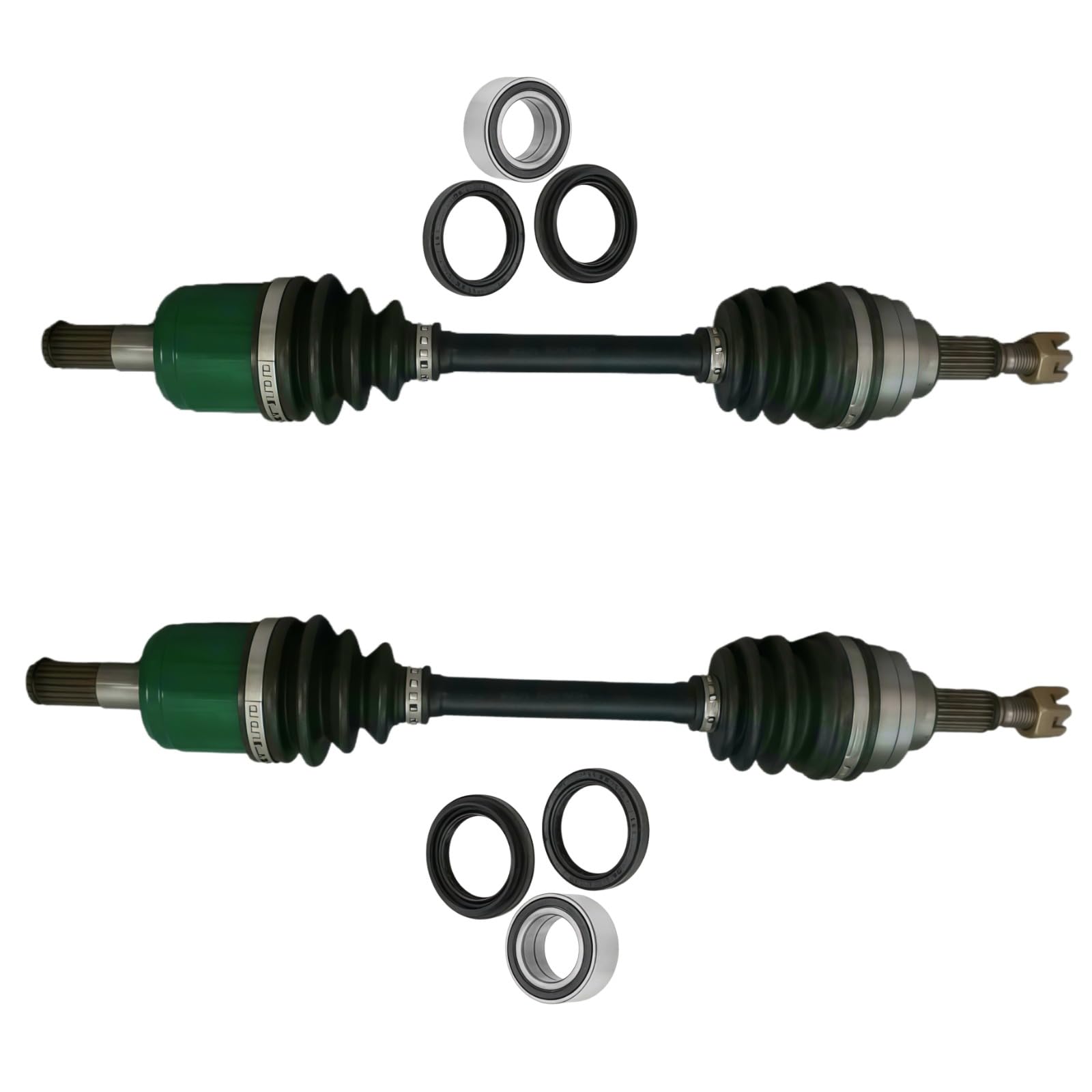 2x Front Left & Right CV Joint Axle with Bearing Fits for Honda Rancher 350 TRX350FE TRX350FM 2000-2005