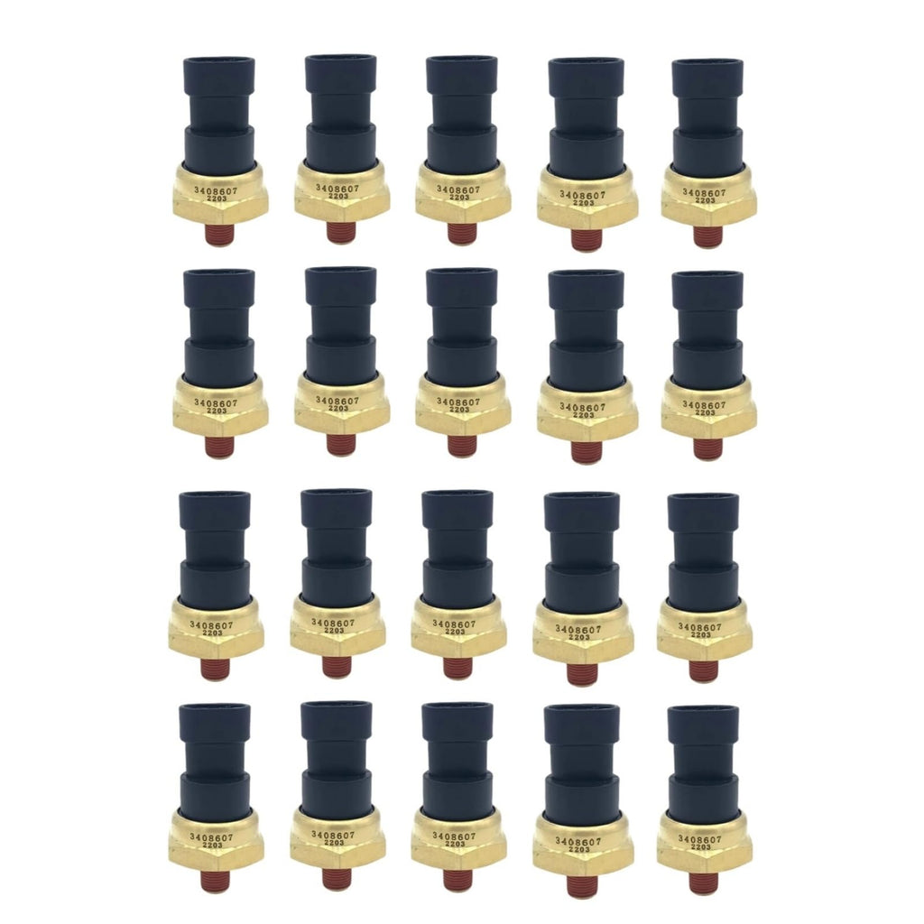 20pcs Oil Pressure Sensor 3408607 2897691 Compatible for Cummins Engine K19 NTA855 L10 N14 KTA19 QSK19 B5.9