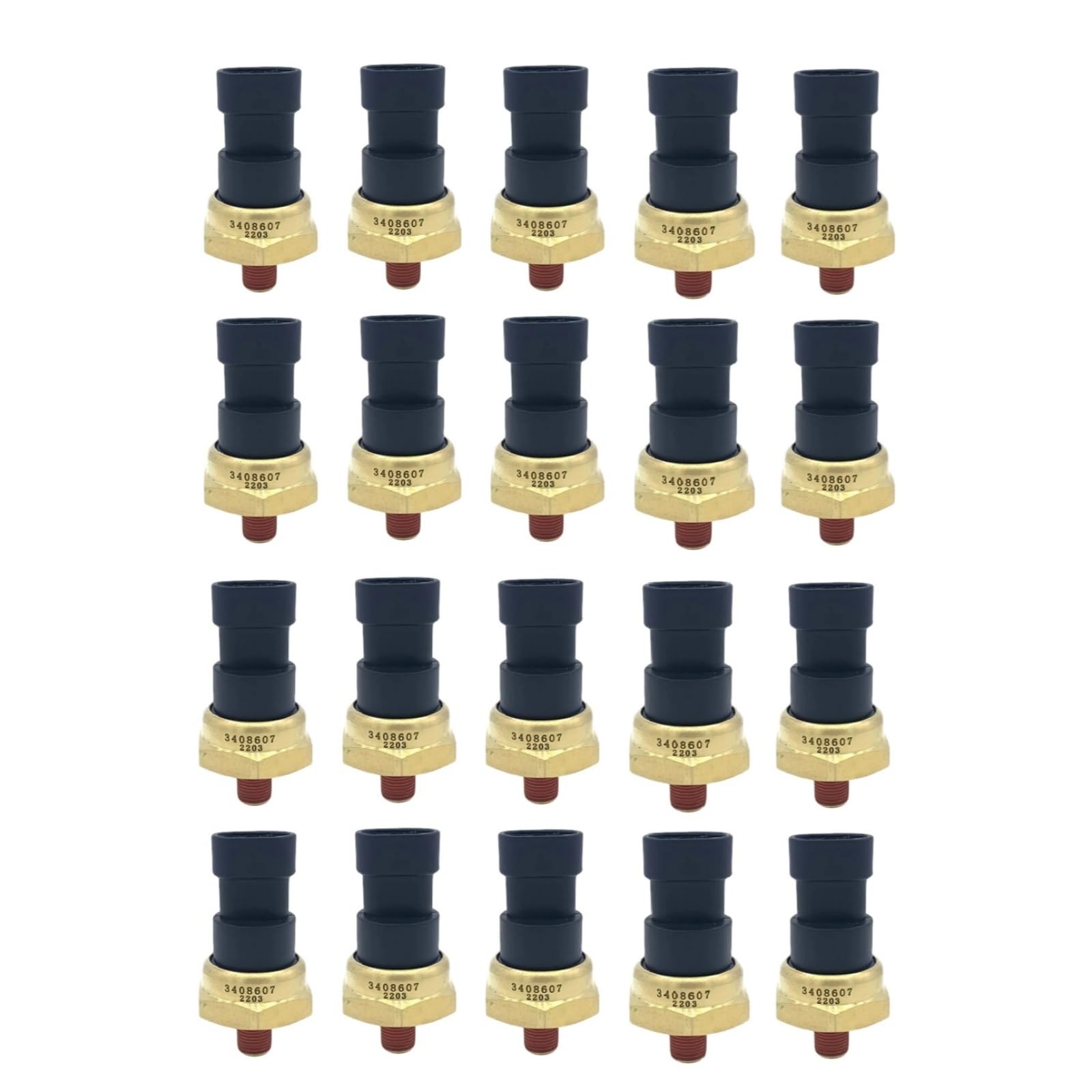 20pcs Oil Pressure Sensor 3408607 2897691 Compatible for Cummins Engine K19 NTA855 L10 N14 KTA19 QSK19 B5.9