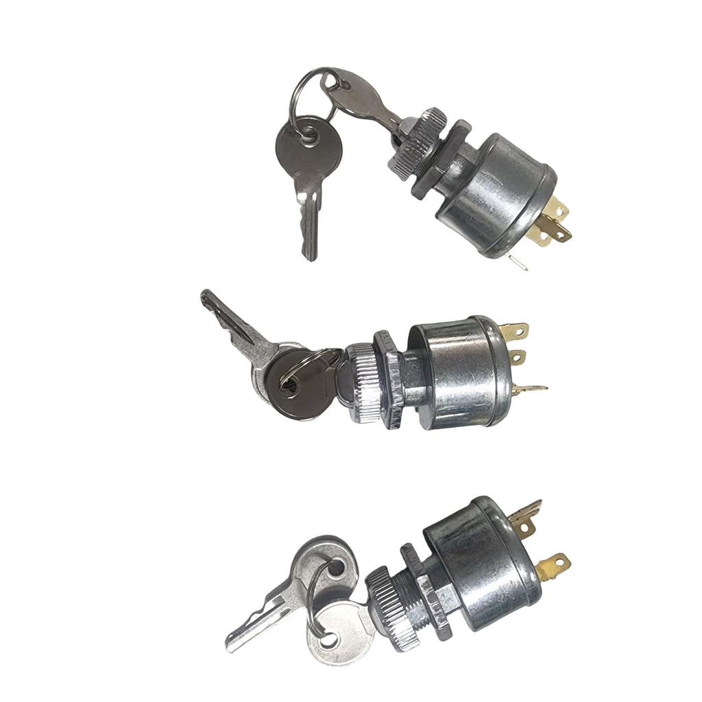 Sgaorcpas 3PCS 4 pin 33639-G01 17955-G1 Engine Ignition Switch Lock Kit With Key for EZGO TXT PDS