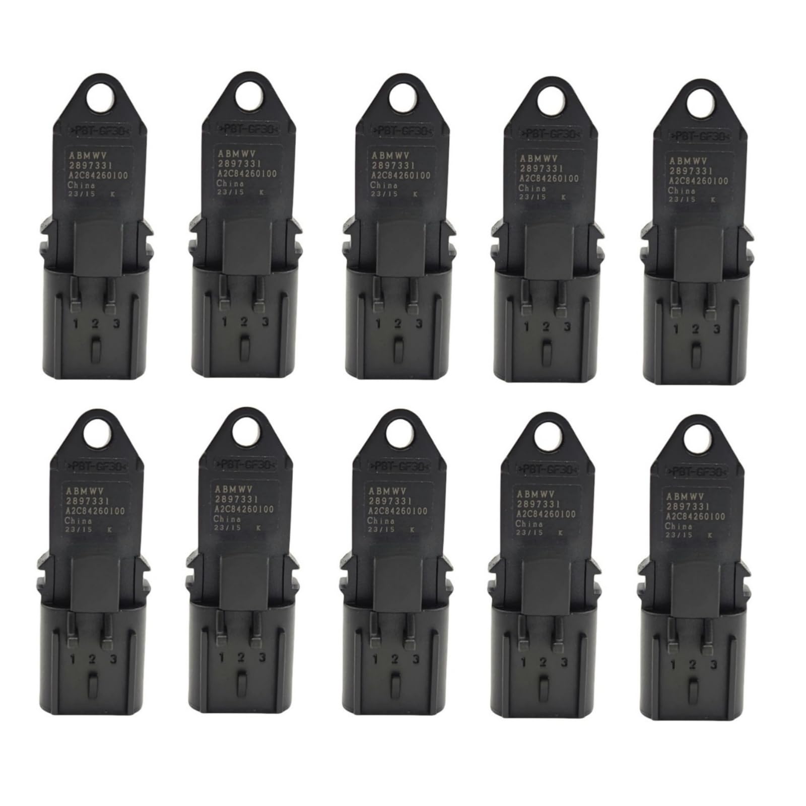 10pcs 2897331 4076493 3085140 904-7128 Manifold Differential Pressure Sensor Compatible with Cummins ISB QSB ISF QSF