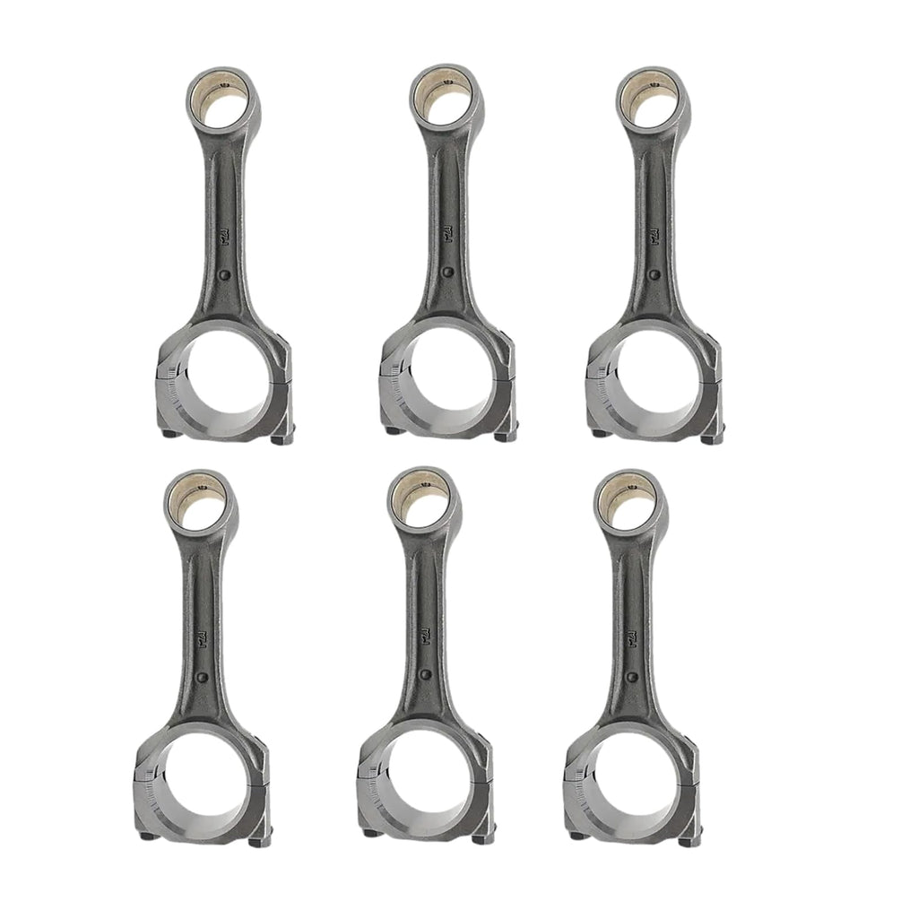 6pcs Connecting Rod 8-97388-921-2 8973889212 Compatible with Isuzu Engine 4JJ1 4JK1 JD 135G 135D