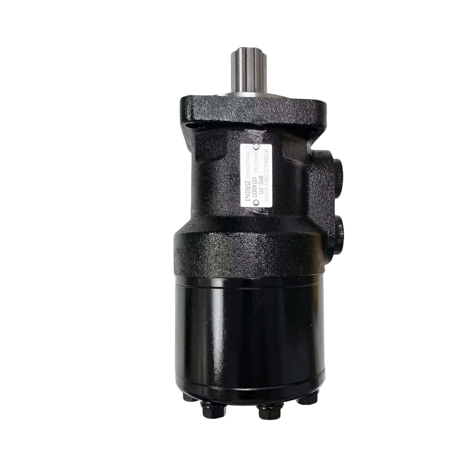 Hydraulic Motor, (BM2-315,Single Shaft 30MM)  Motor N Axis Splined 6-6, 4-Hole Flange Installation BM2-315-30-6-4