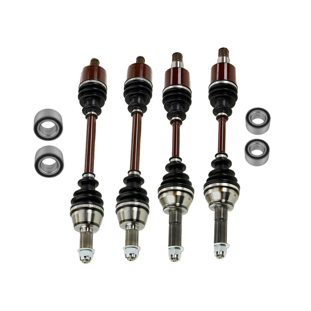 4PCS Set Front Left & Rear Right CV Joint Axle with Bearing Fits for Polaris RZR 570 EFI 2012-22