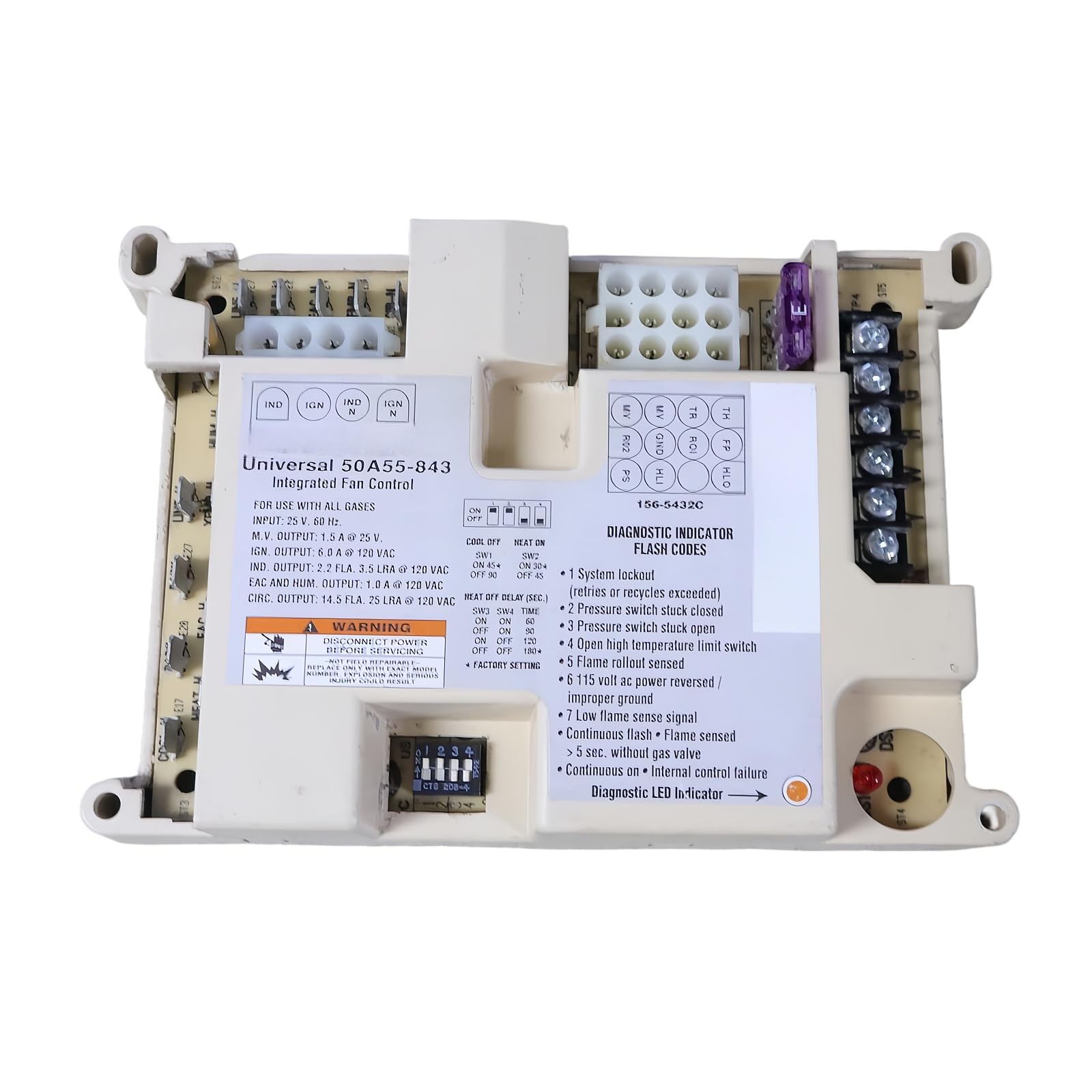 50A55-843 Furnace Control Board Fits for White Rodgers