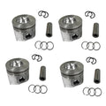 4PCS 4D105-3 Piston & Piston Rings Set 105MM 6130-32-2110 Replacement for Komatsu 4D105-3 Engine