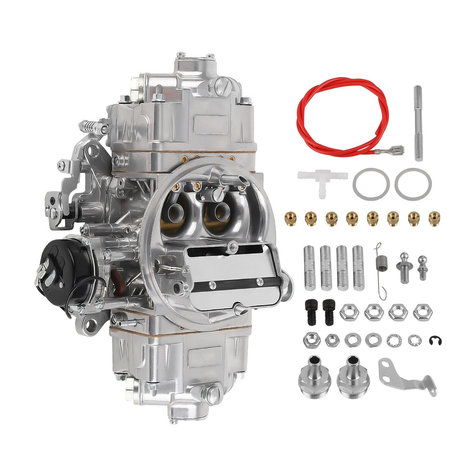 BR-67255 Carburetor 4150 Model 650 CFM 4 Barrel Carburetor Fit for Holley Quick Fuel Brawler Diecast Carburetors with Mechanical Secondaries Electric Choke Replace parts