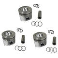 3PCS Piston Ring Kit Set 76mm 15221-21110 1522121110 Replacement for Kubota V1500 Engine L2050DT L235DT L2350 L235F Tractor