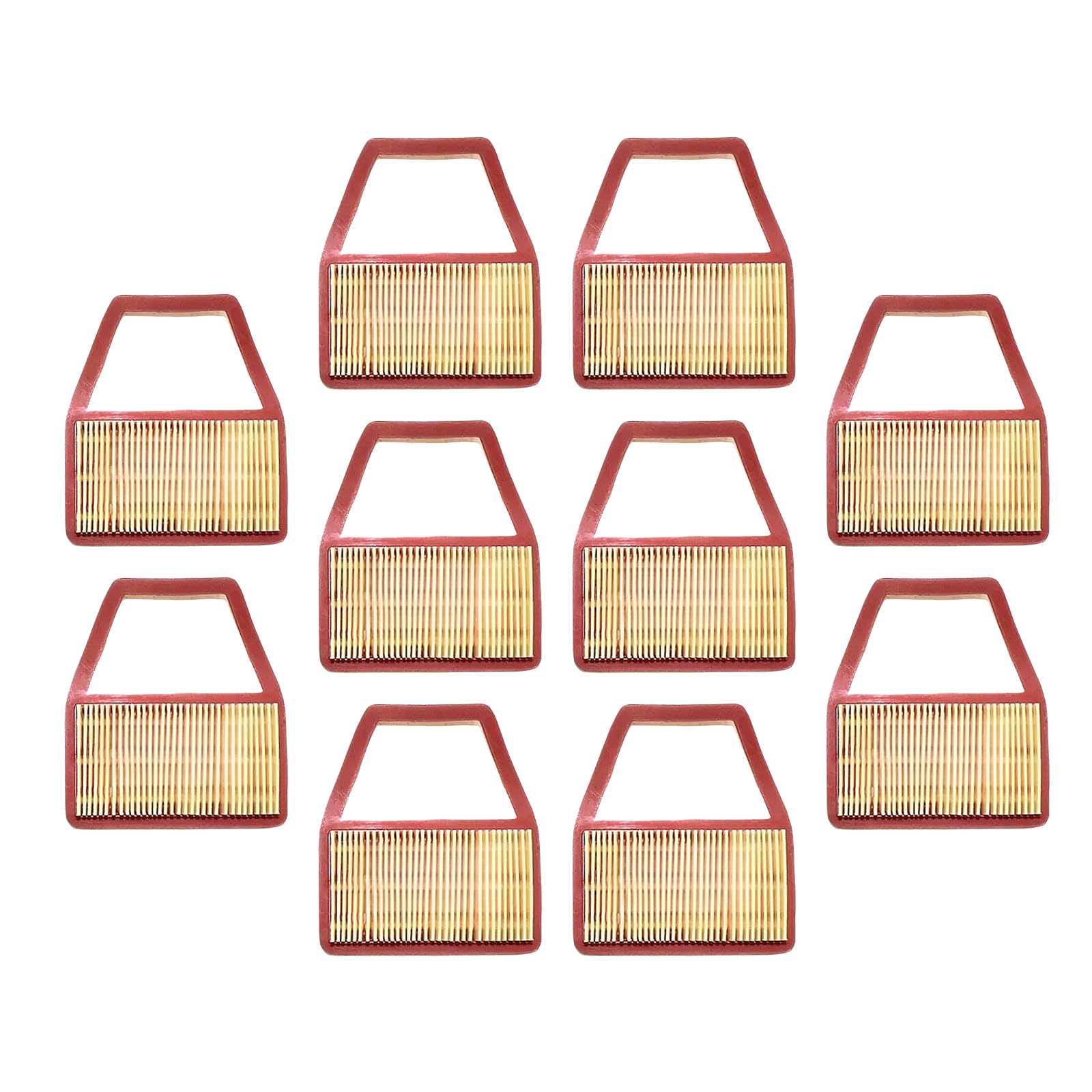 61380013R 10PCS Brushcutter Air Filter Cartridge 6138-0013R Fits for Oleomac 741 36 43 for Spartan 381 Replace parts