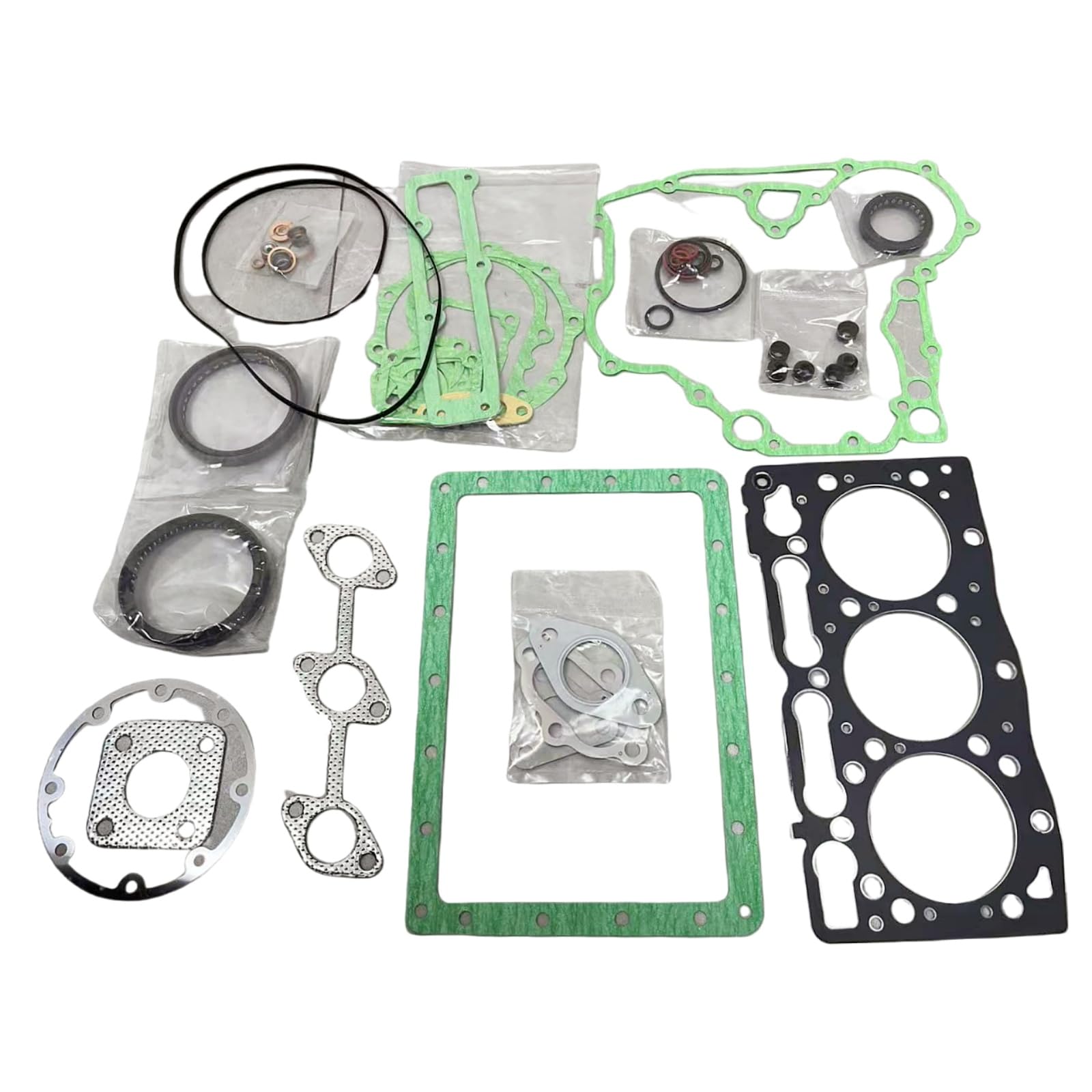 D1005 Engine Full Gasket Kit Compatible with Kubota D1005 Engine ZD25 ZD326 Turn Mower BX2660 BX2670 BX2680 F2260 Tractor
