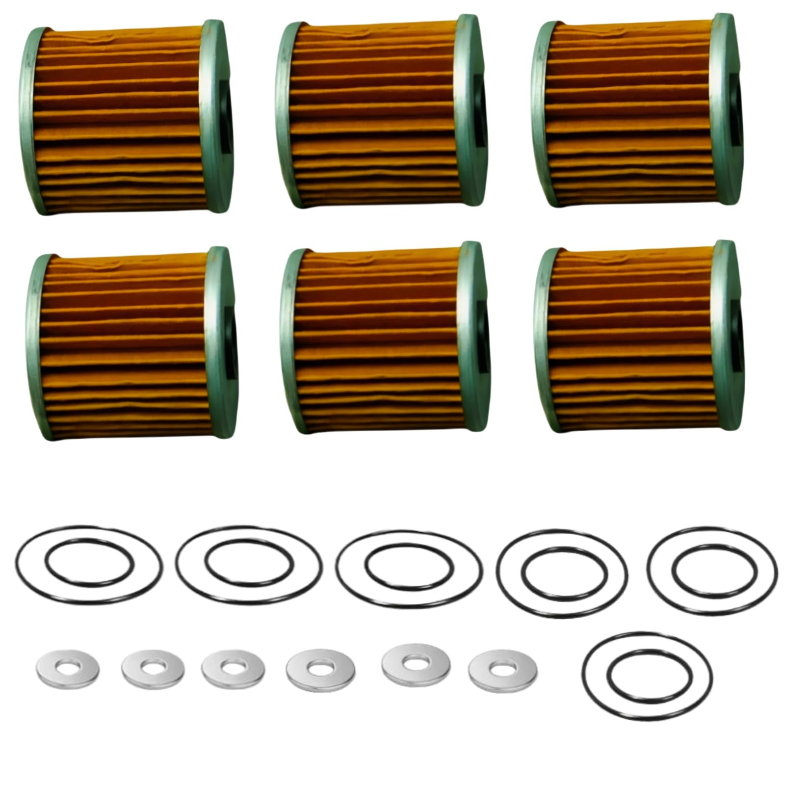 6PCS Oil Filter 16099-004 Fits for Kawasaki for Bayou 220 KLF220 1988-2002