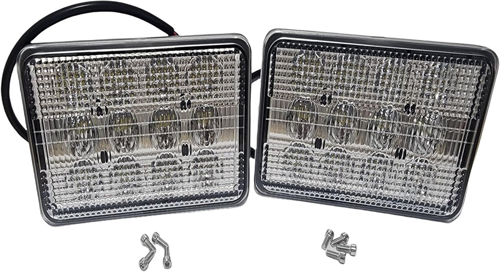 Sgaorcpas 2pcs AL152328 RE269110 AL152329 Headlight Compatible with JD Tractors 5045D 5045E 5055D 5055E 5065E 5075E 6100D 6110D 6115D 6125D 6130D 6140D 5105ML 6120 9220 6320