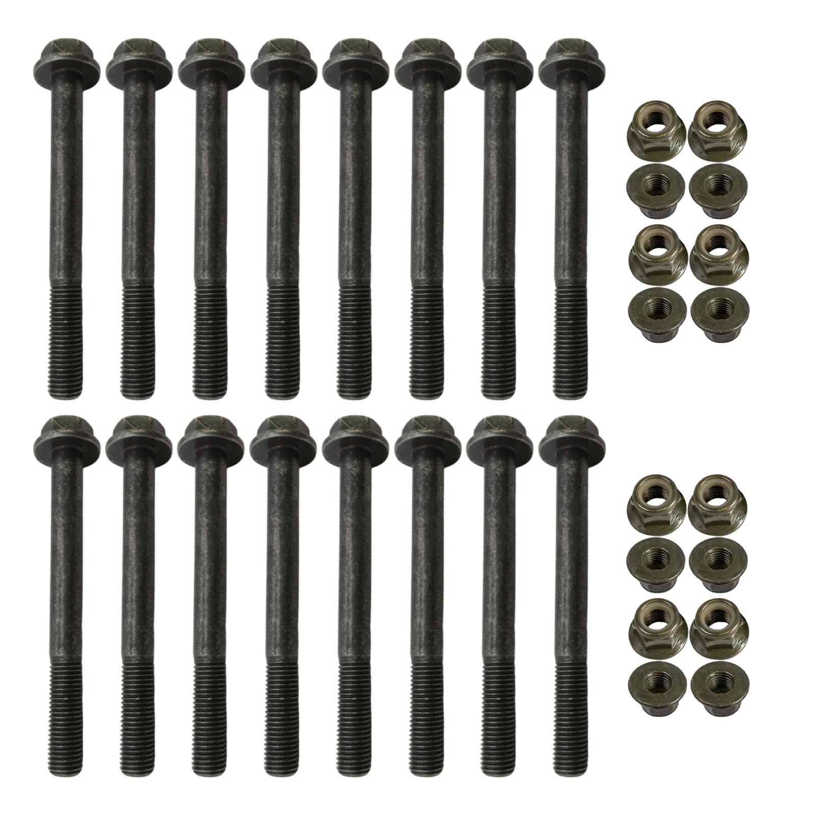 16PCS 7518560 7547333 Control A-Arm Screw Bolt with Nut Set Fits for Polaris for Sportsman