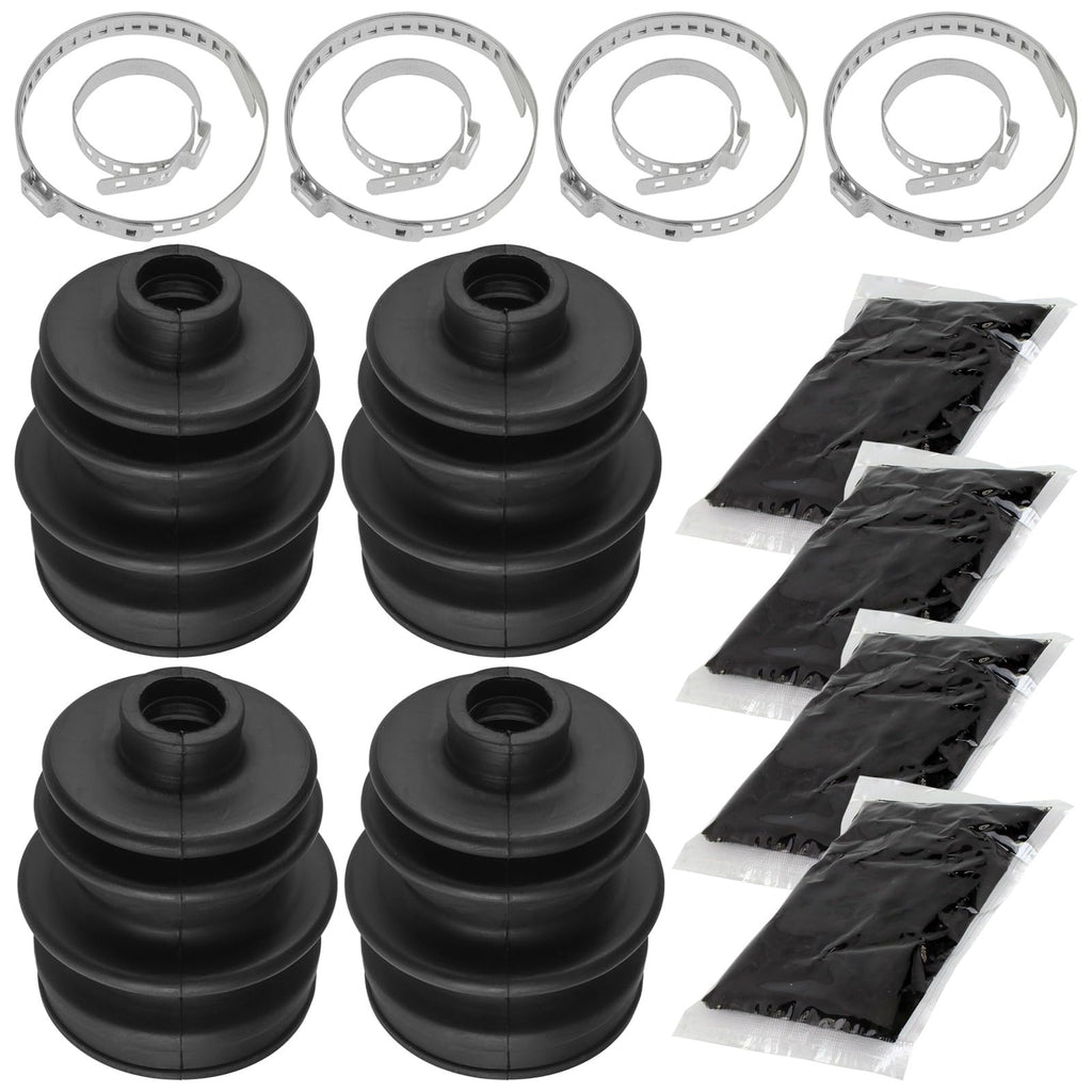 1436-207 0436-276 2436-111 Rear Axle 2 Inner and 2 Outer CV Boot Kit Fits for Cat 550 H1 EFI 2009 2010