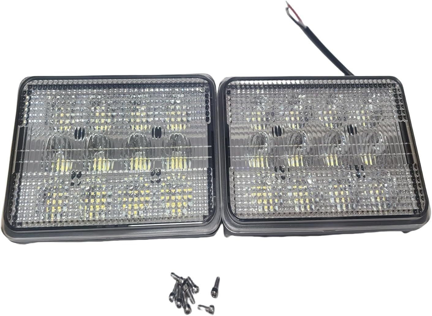 2pcs AL152328 RE269110 AL152329 Headlight Compatible with JD Tractors 5045D 5045E 5055D 5055E 5065E 5075E 6100D 6110D 6115D 6125D 6130D 6140D 5105ML 6120 9220 6320