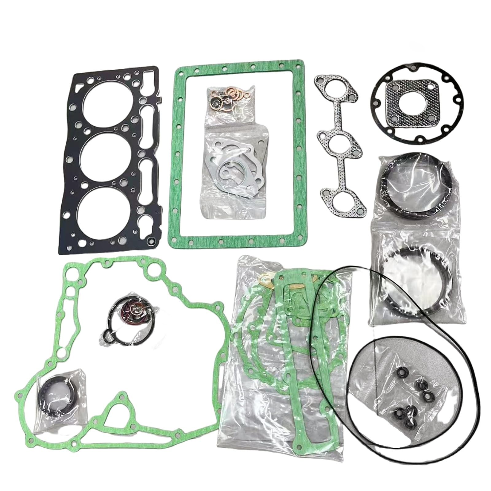 D1005 Engine Full Gasket Kit Compatible with Kubota D1005 Engine ZD25 ZD326 Turn Mower BX2660 BX2670 BX2680 F2260 Tractor