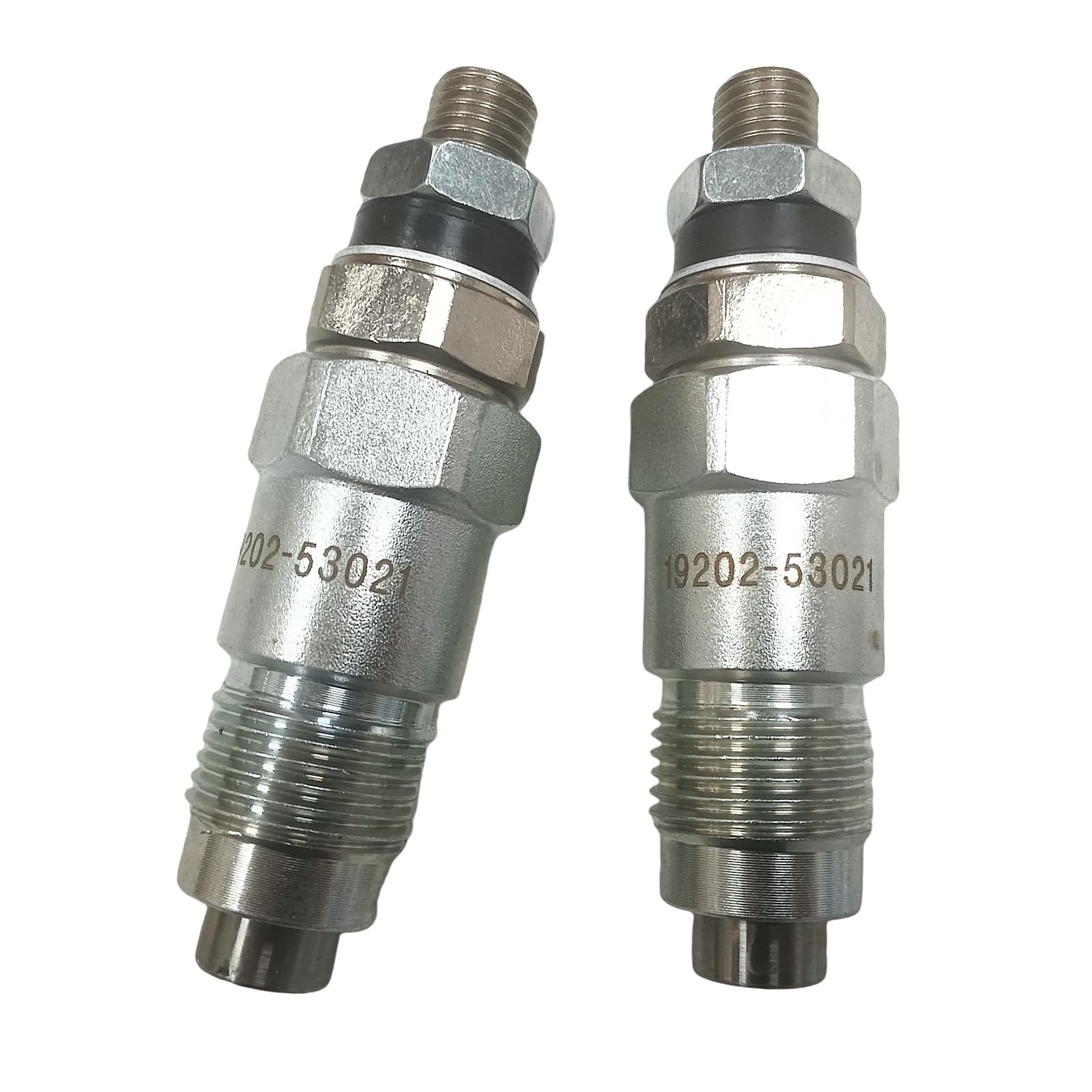 Sgaorcpas 2PCS 19202-53021 19202-53020 Fuel injector for Kubota B1550 B1750 B20 B2150 B4200D B7100 B9200 L175 L225 L225DT L285P L285WP KH-35(H) KH-41 KH-51 KH-51H KH-60(H) KH-61 KH-61H
