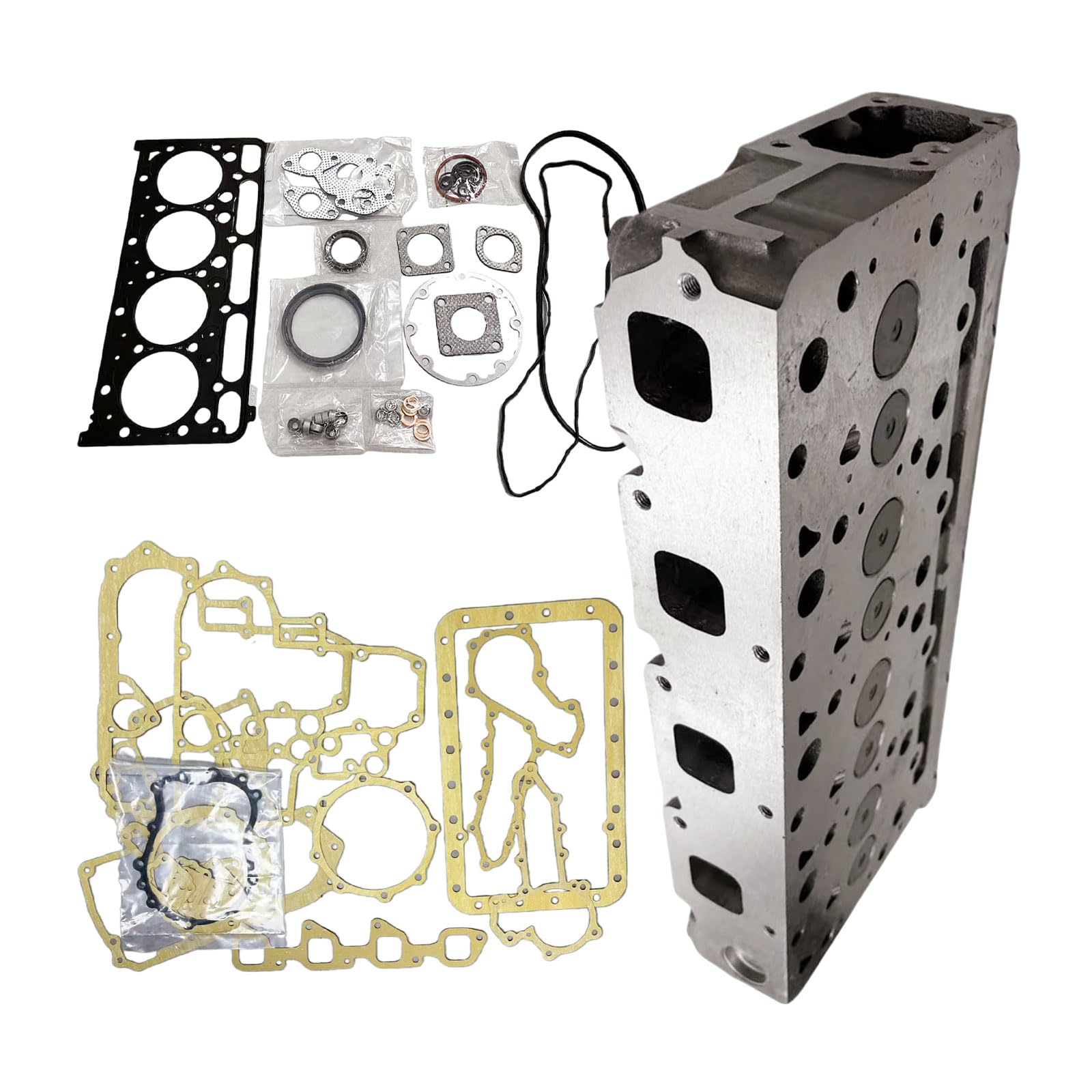 19077-03048 Cylinder Head Full Gasket Kit Fits for Bobcat 773 753 7753 S175 S185 S150 Fits for Kubota V2203 V2203T V2203E Replace parts