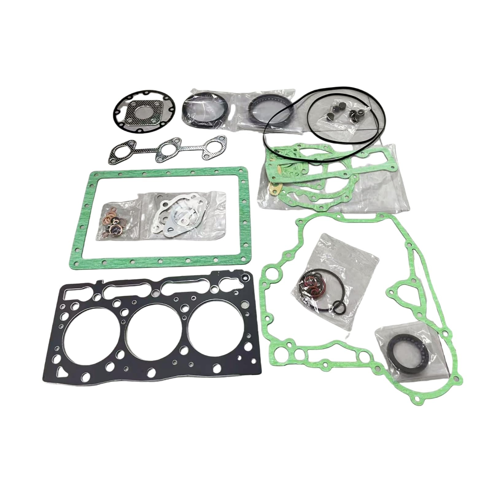 D1005 Engine Full Gasket Kit Compatible with Kubota D1005 Engine ZD25 ZD326 Turn Mower BX2660 BX2670 BX2680 F2260 Tractor