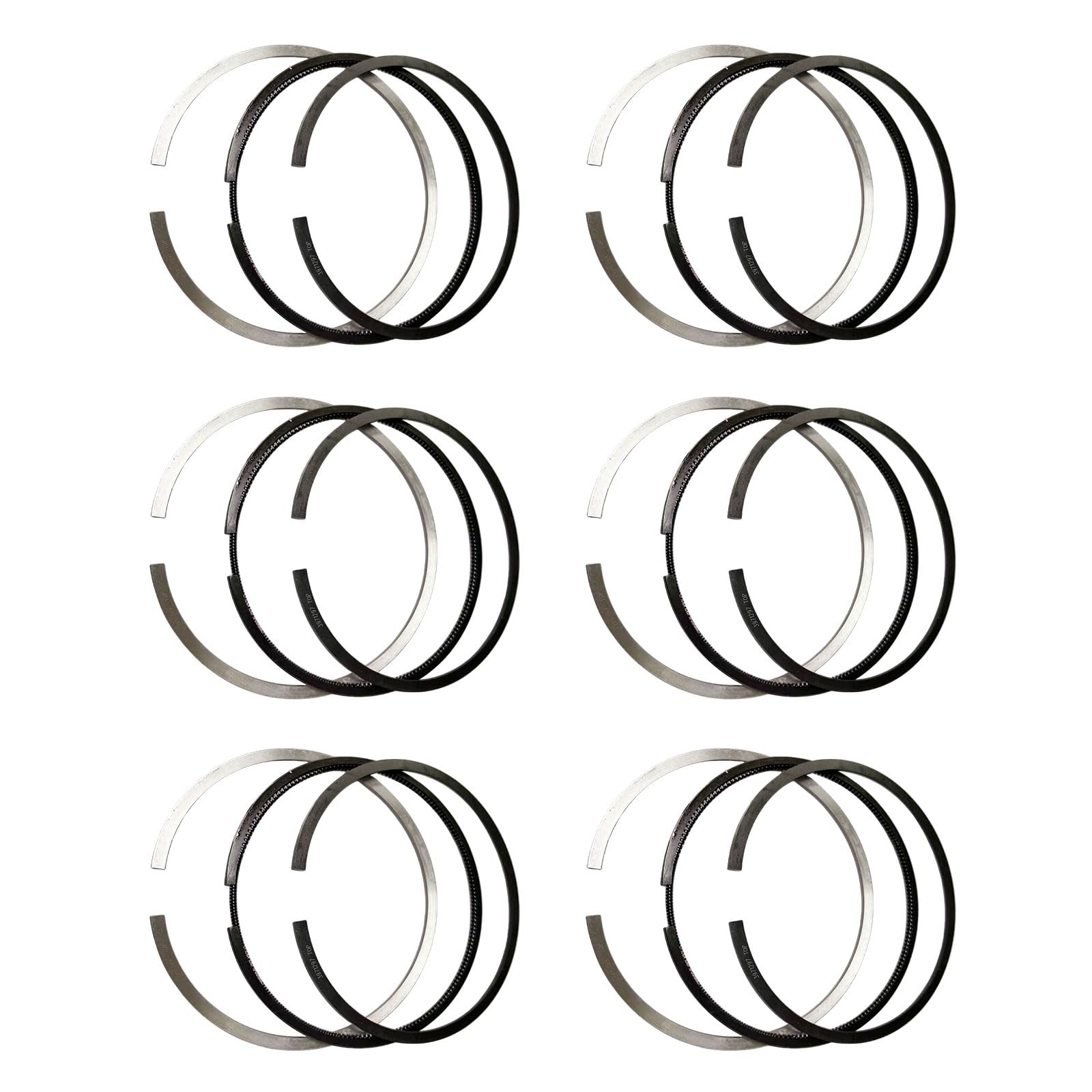 1Set(6PCS) Piston Rings 4955169 for Cummins ISDE