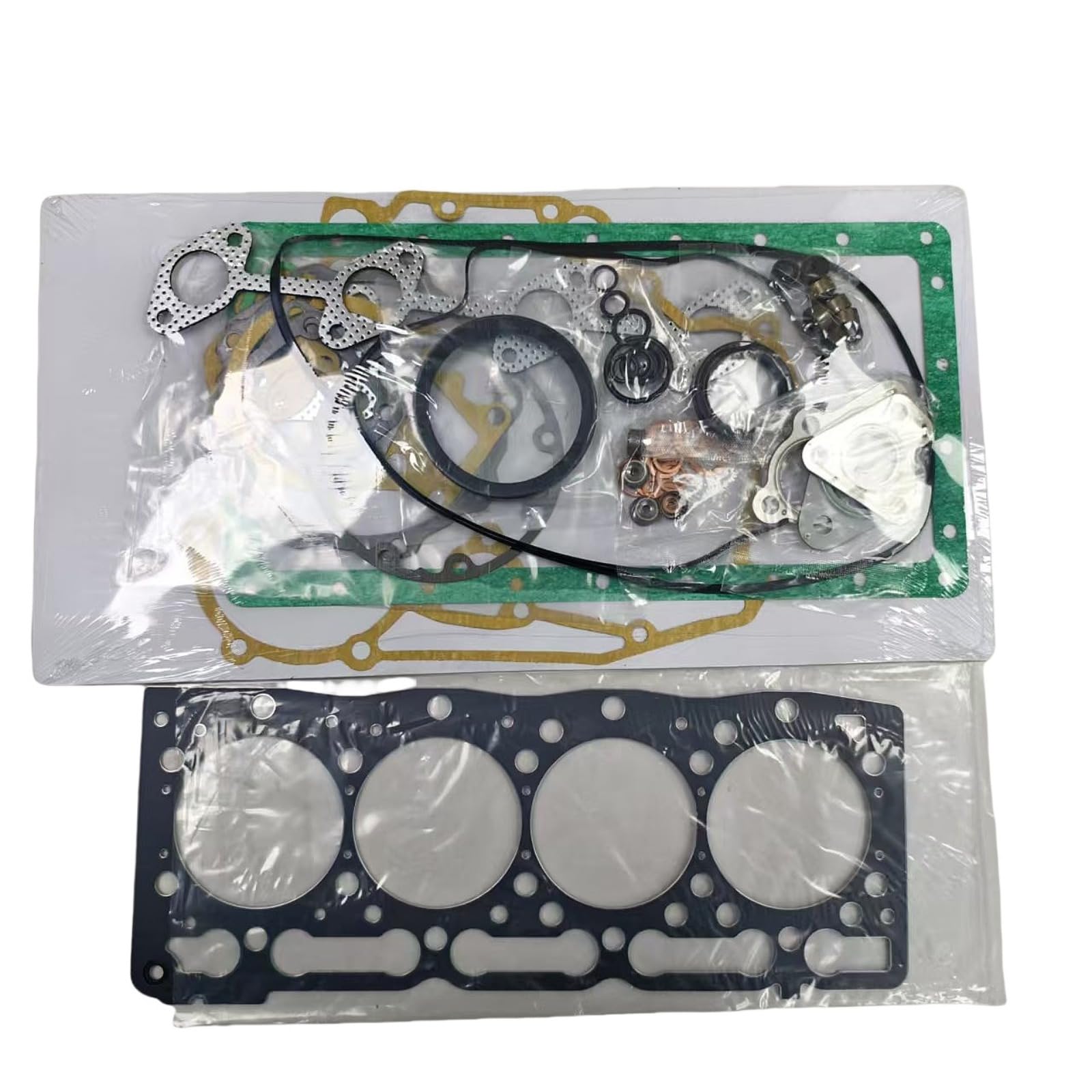 Complete Cylinder Head + Full Gasket Kit Compatible with Kubota D1005 Engine B2100 B2301HSD B2320 B2601HSD B7500 B7510 BX2660 BX2670 BX2680 ZD326 Replace parts