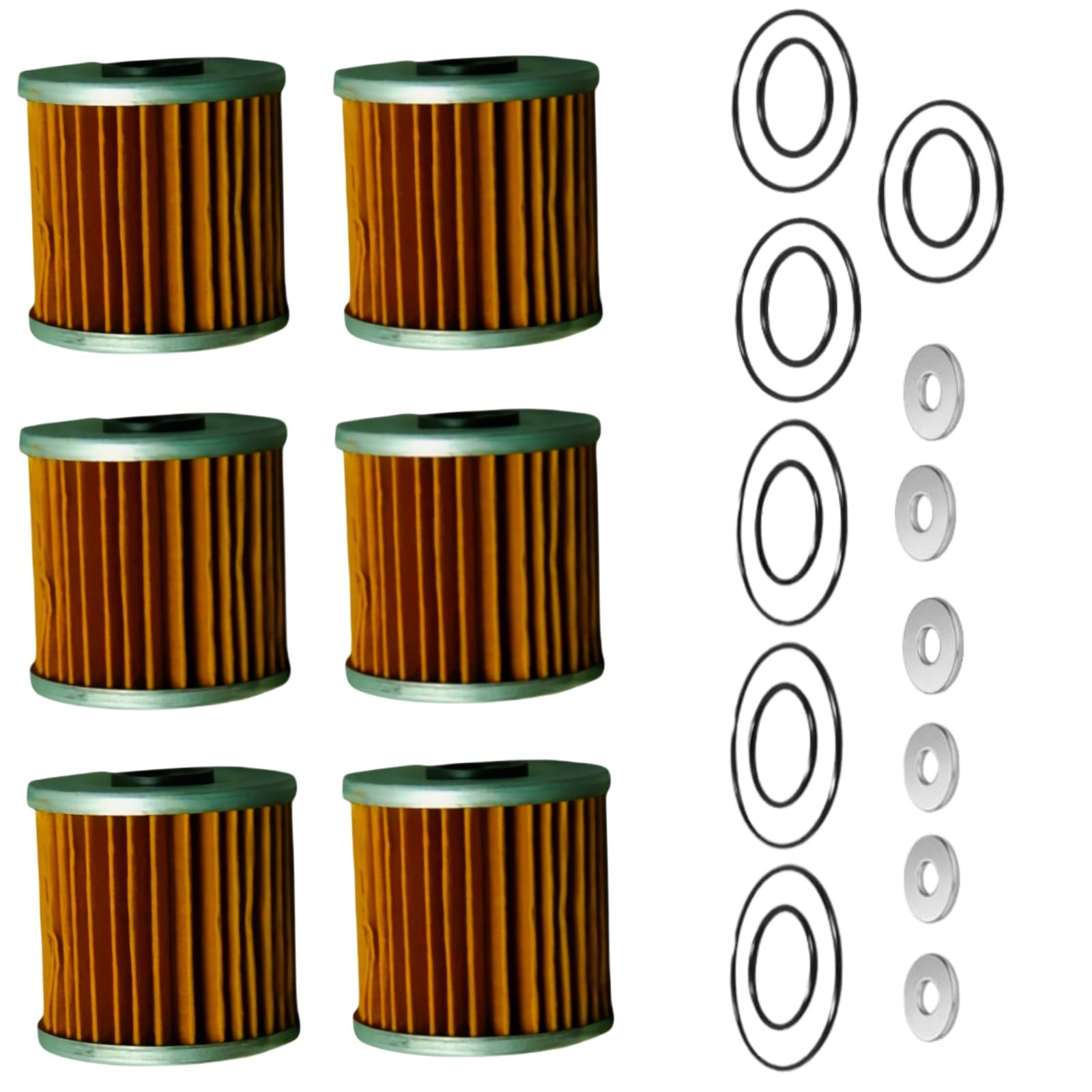 6PCS Oil Filter 16099-004 Fits for Kawasaki for Bayou 220 KLF220 1988-2002