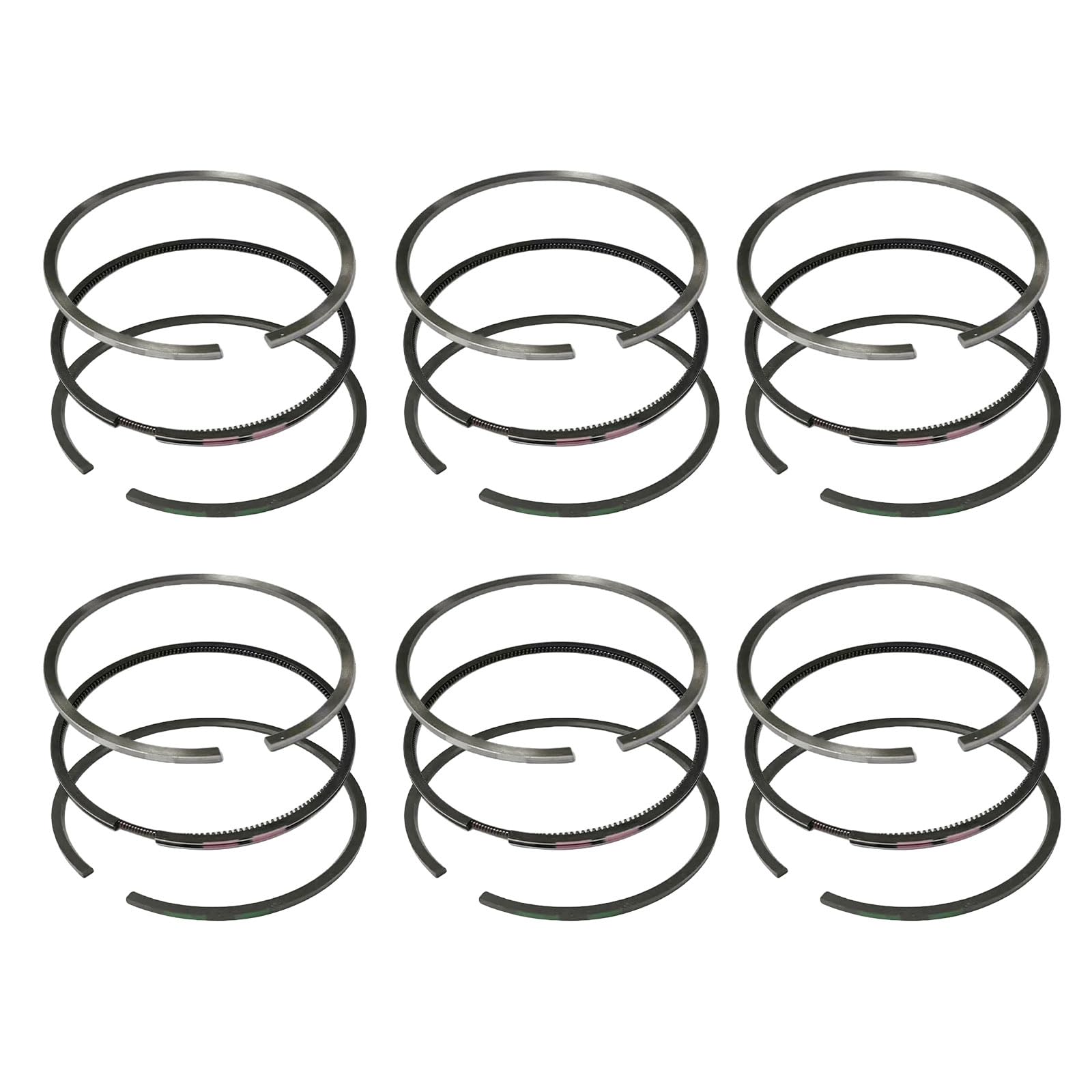 6Set Piston Rings 3976339 for Cummins 6.7 6.7L Diesel
