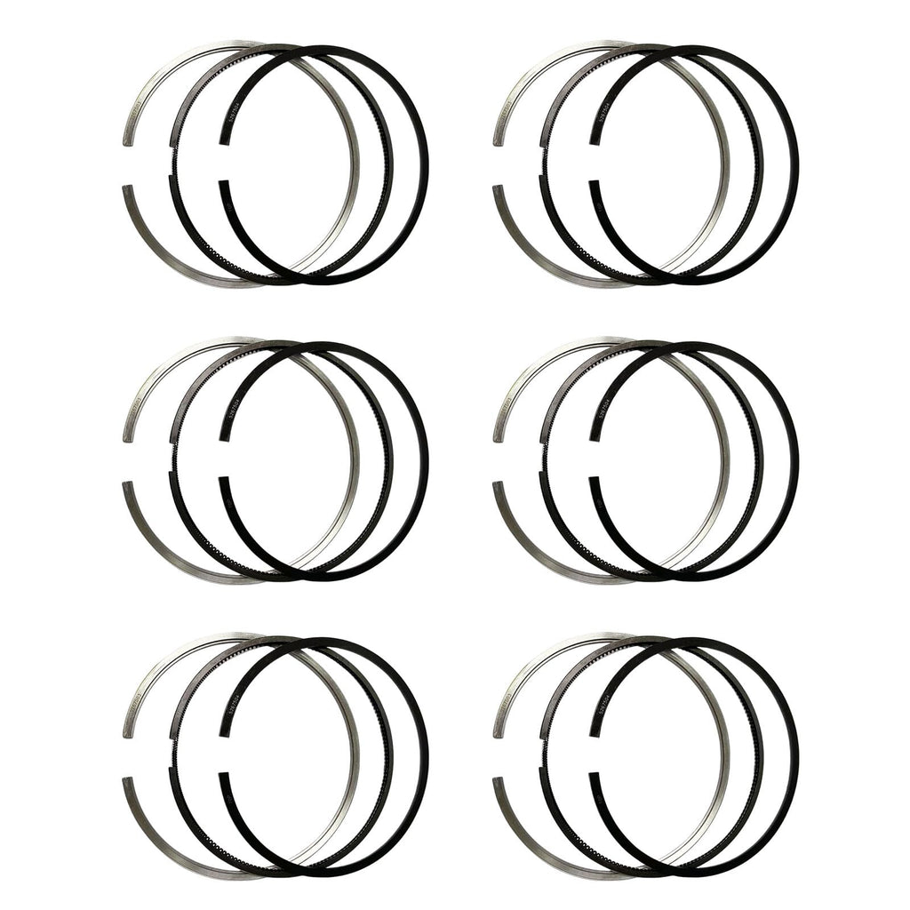 6PCS Piston Rings 4309114 Replacement for Cummins L9.3/6LT9.3 L9.5/6LT9.5 L9.3/QSL9.3 Engine (3.0Kx2.5x3.5mm)