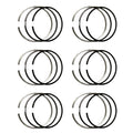 6PCS Piston Rings 4309114 Replacement for Cummins L9.3/6LT9.3 L9.5/6LT9.5 L9.3/QSL9.3 Engine (3.0Kx2.5x3.5mm)