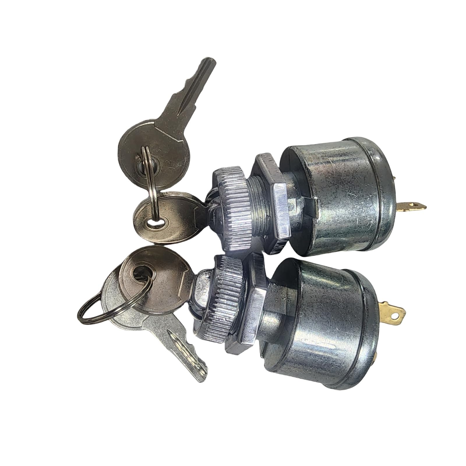 Sgaorcpas 2PCS 2 pin 33639-G01 17955-G1 Engine Ignition Switch Lock Kit With Key for EZGO TXT PDS