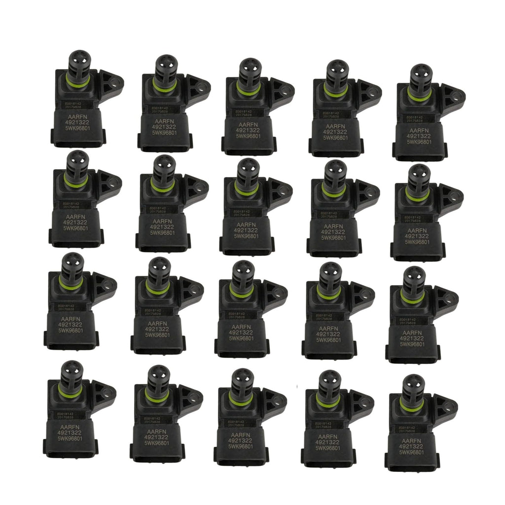 20pcs 2897333 4921322 4903286 Manifold Differential Pressure Sensor Compatible with 2007-2010 Ram 2500 3500 Pickup 2011-2018 Ram 2500 3500 4500 5500 Replacement