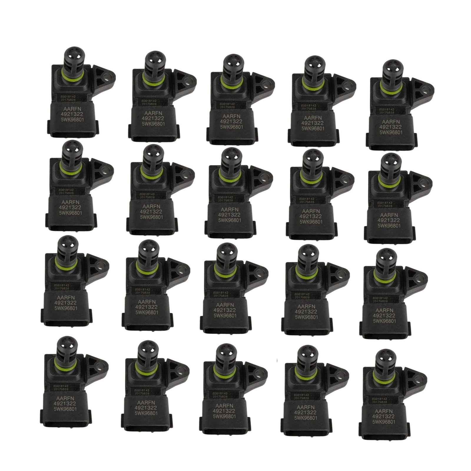 20pcs 2897333 4921322 4903286 Manifold Differential Pressure Sensor Compatible with 2007-2010 Ram 2500 3500 Pickup 2011-2018 Ram 2500 3500 4500 5500 Replacement
