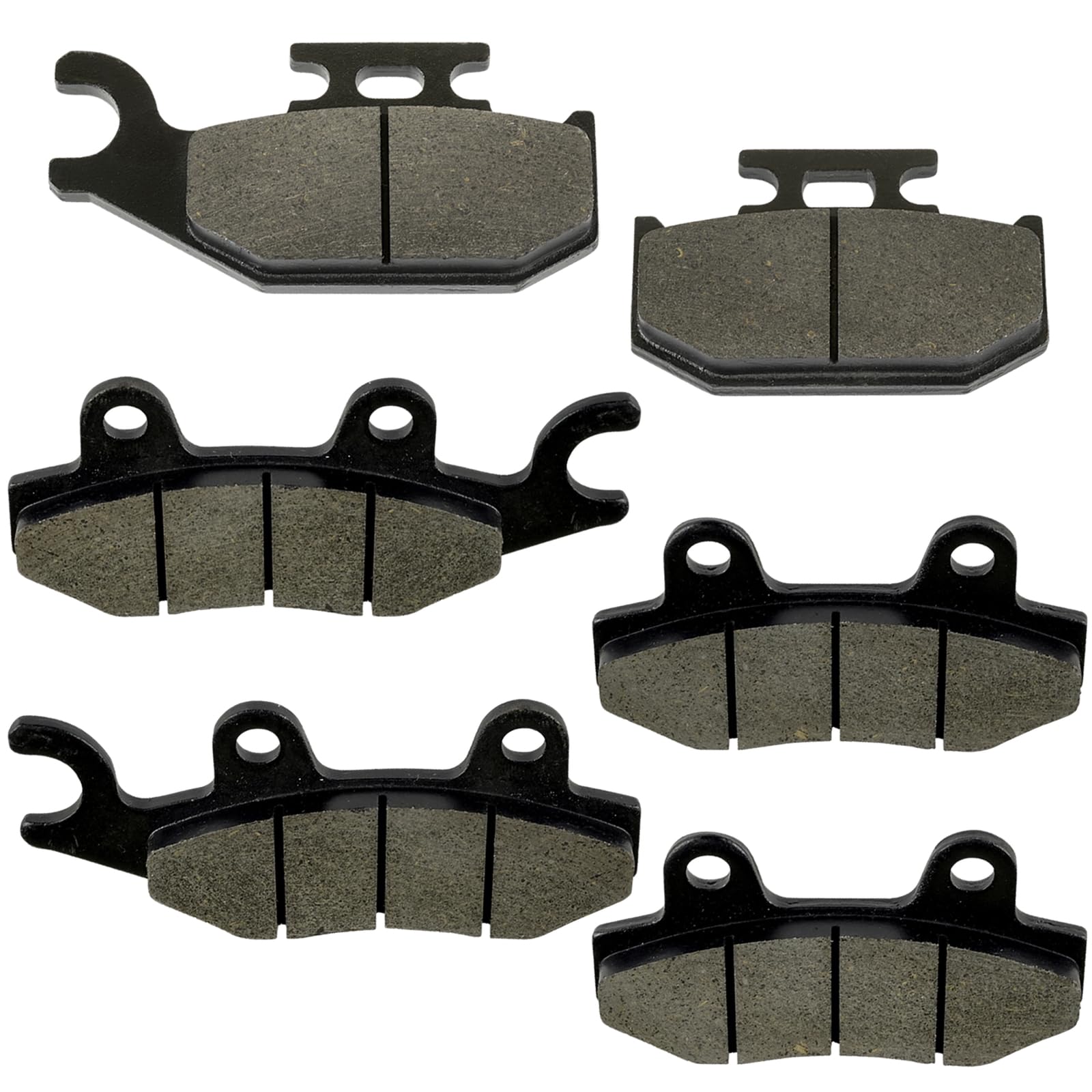 3PCS 3LD-W0045-00-00 3LD-W0045-10-00 Front and Rear Brake Pads Kit Fits for Yamaha for Rhino 660 YXR660F YXR 660F 2004-2007