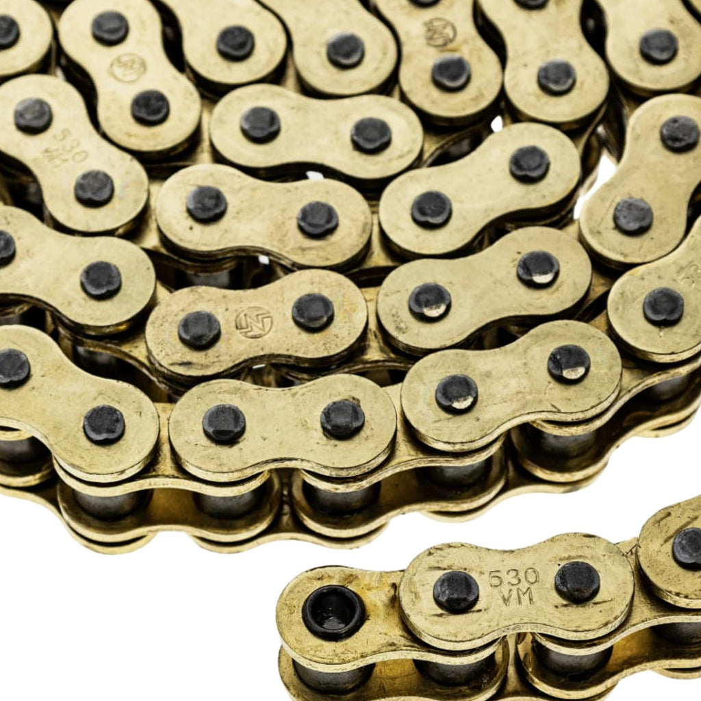 530 X-Ring Chain 112 Links with Connecting Master Link 92057-1554 Fits for Kawasaki Motorcycle